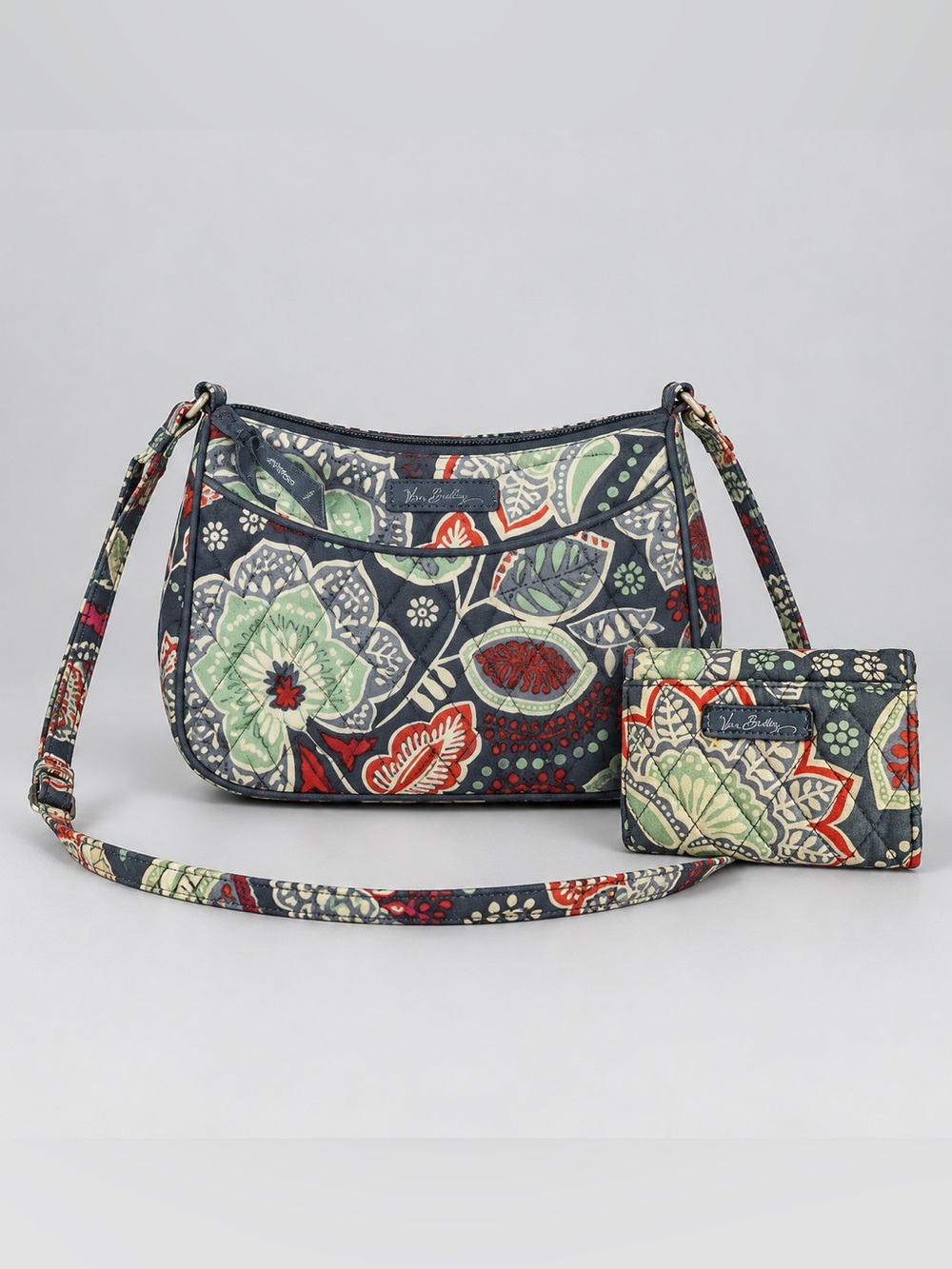 Vera Bradley Nomadic Floral Little Crossbody Bag & Wallet Floral Quilted Bohemia